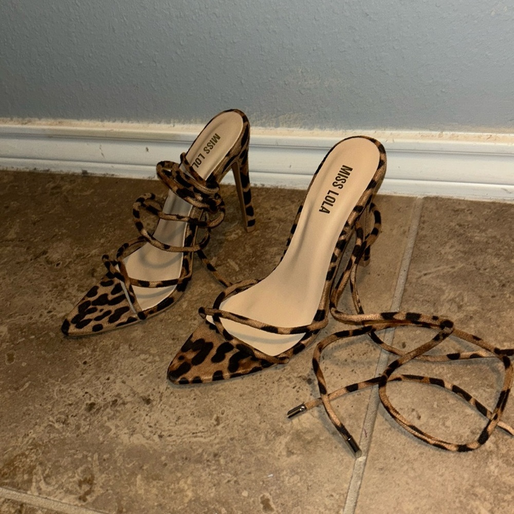 Miss Lola Leopard heels